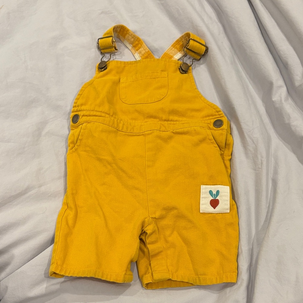 Little Green Radicals 9-12m overalls